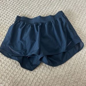 Lululemon size 8 low rise 4 inch navy blue shorts